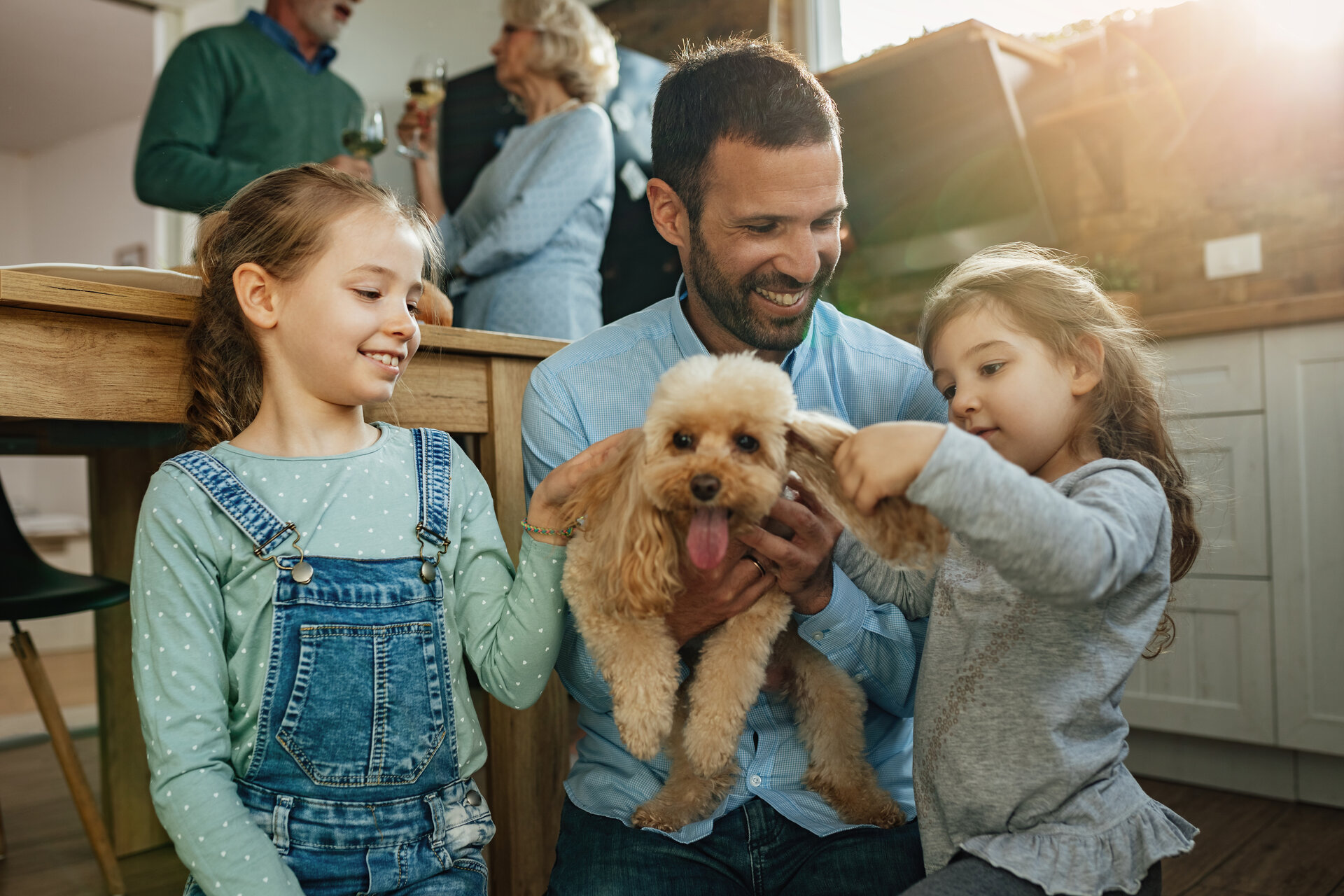 Familie mit Hund